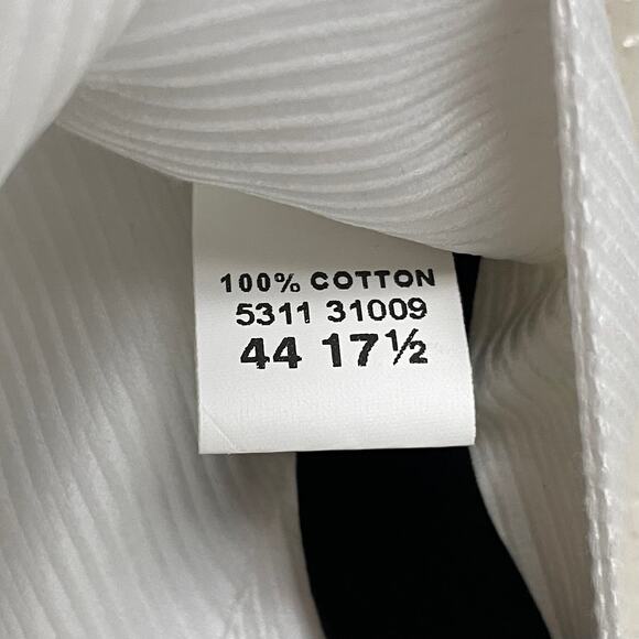 Eton Dress Shirt Mens Size 17.5/44 White Tuxedo Button Up Long Sleeve Cotton NWT - Picture 14 of 15